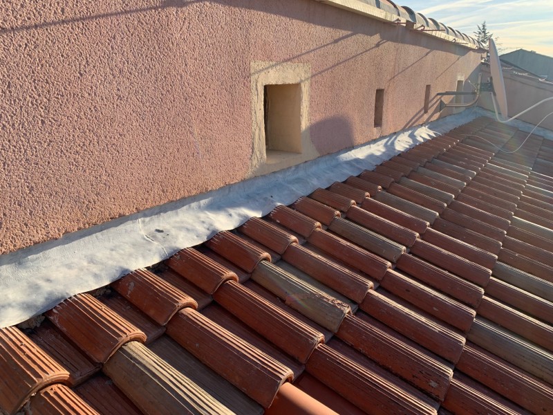 Rénovation toiture solin pour maison individuelle à La Crau Var