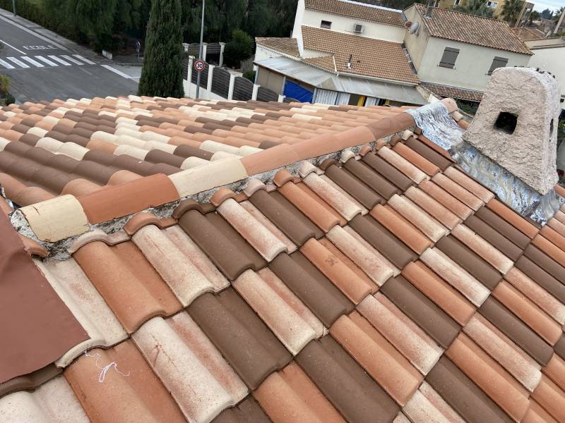 réalisation d’un faîtage maçonné à Toulon